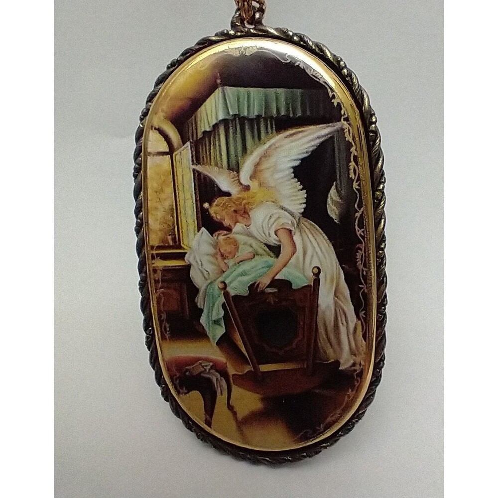 Bradford Exchange 1996 Guardian Angel Ornament Protected Sleep Limited Edition
